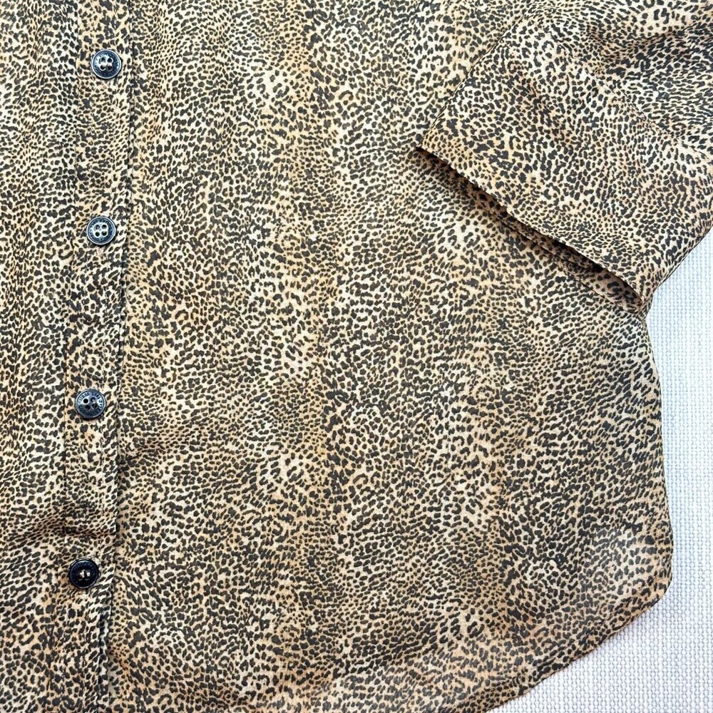 Vintage Guess Los Angeles Leopard Print Button-Up Shirt Y2K Animal Print - SizeM - Picture 6 of 8